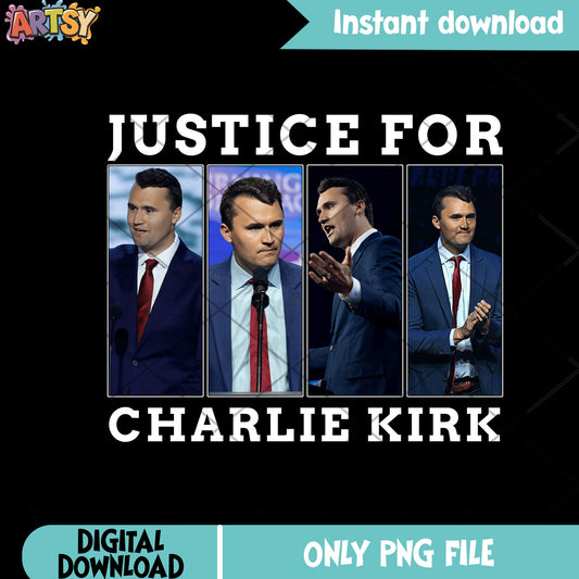 Justice for charlie file png, charlie png, charlie kirk 2025​ png