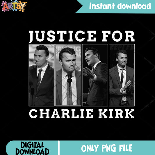 Justice for charlie kirk png, charlie kirk​ png, charlie kirk 2025​ png