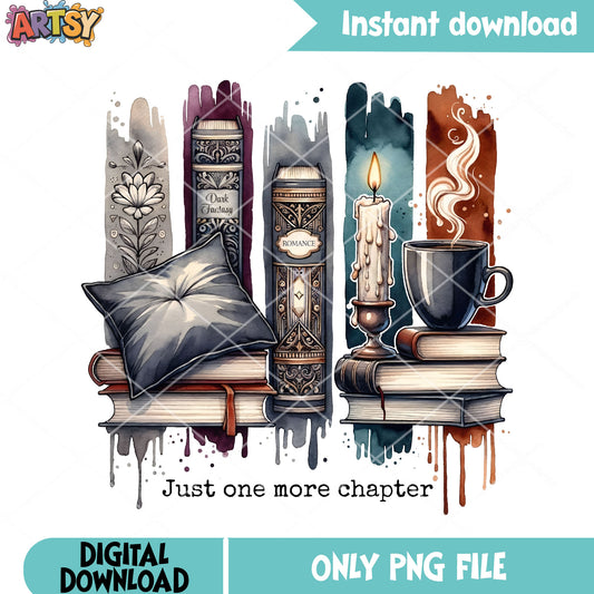Just one more chapter png, gifts for men png, bible verses png