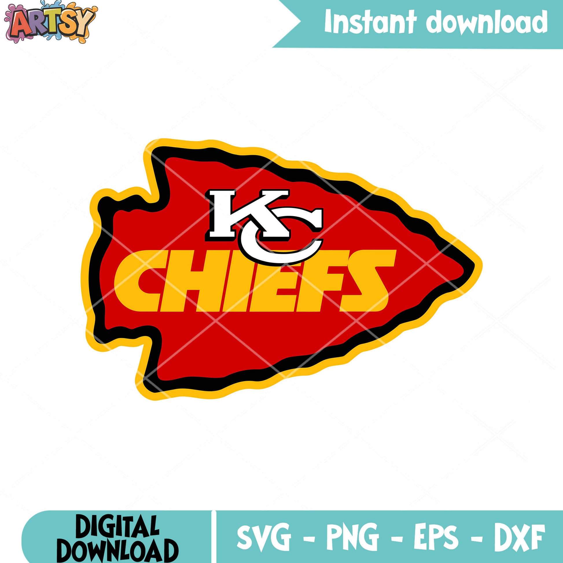 KC chiefs arrowhead svg, Dallas Texans​ svg, afc west​ svg