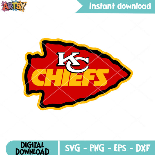 KC chiefs arrowhead svg, Dallas Texans​ svg, afc west​ svg