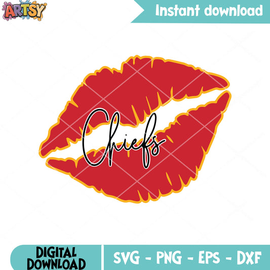 Kansas city football team svg, kc chiefs svg, afc west svg