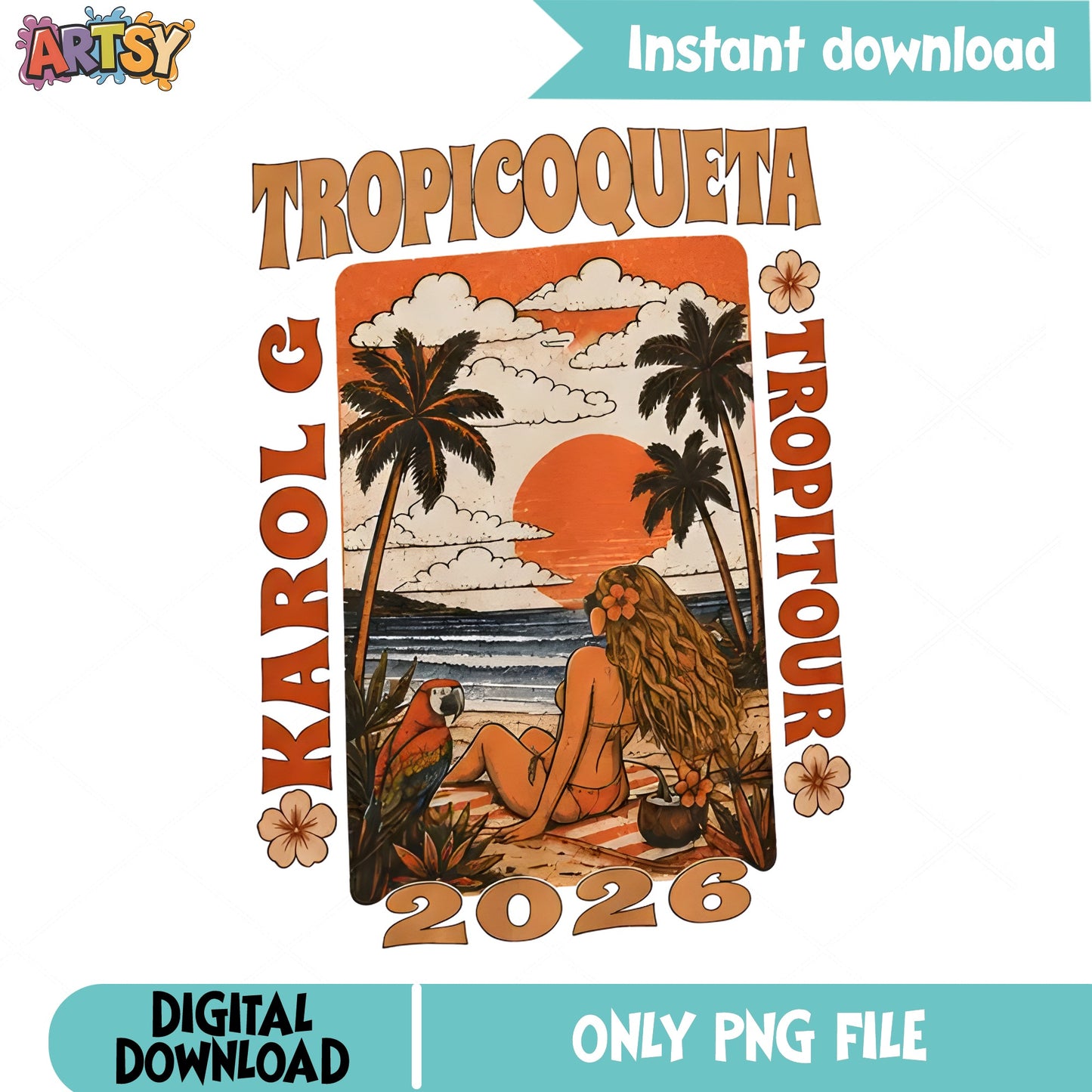 Karol G Tropicoqueta Tropi Tour 2026 PNG, Concert PNG, Music PNG