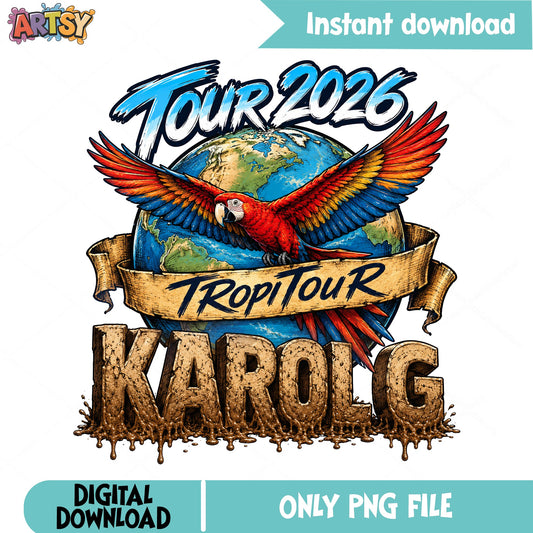 Karol G Tropitour 2026 PNG, Karol G Concert PNG, Music Tour PNG