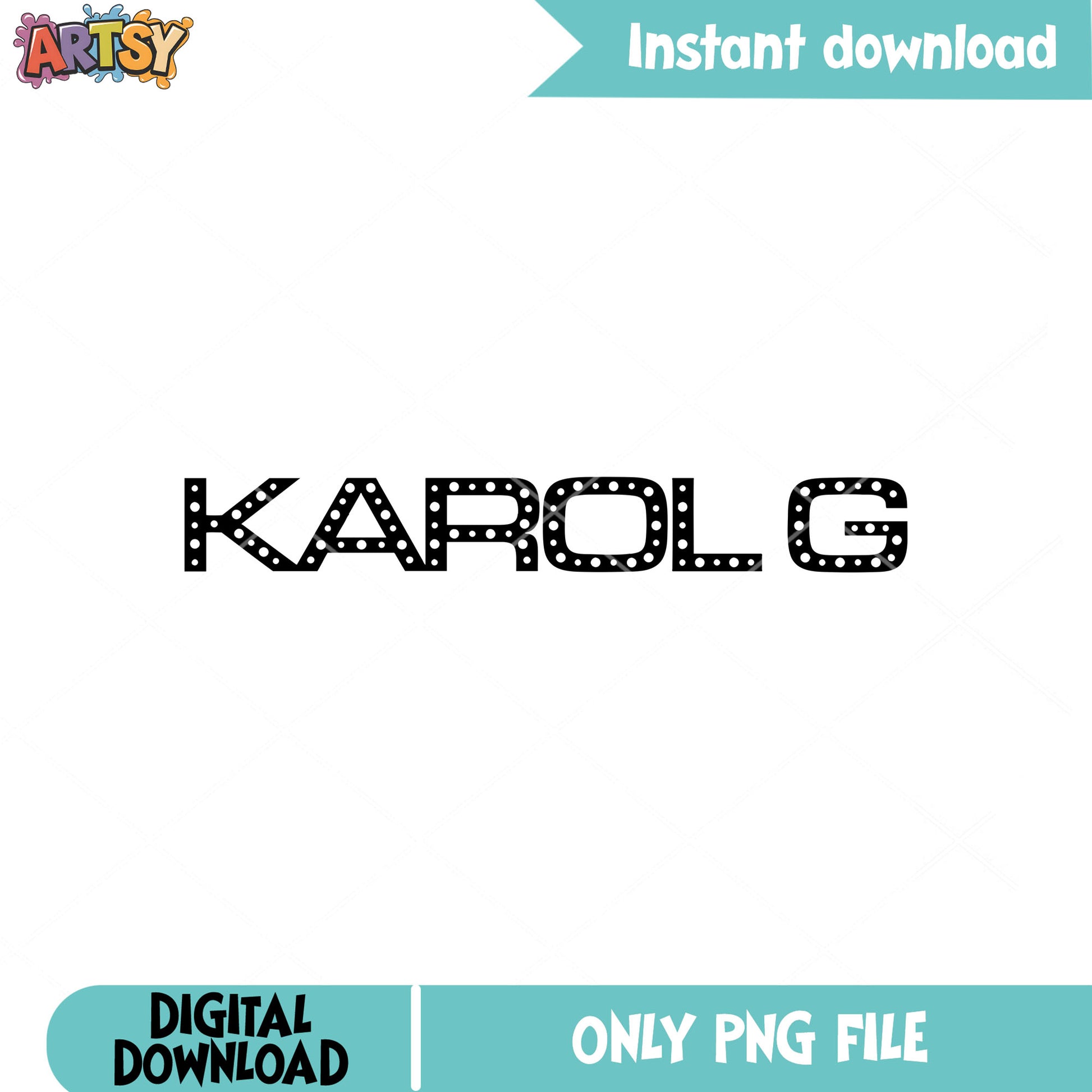 Karol g name black design png, karol g png, karol g name​ png