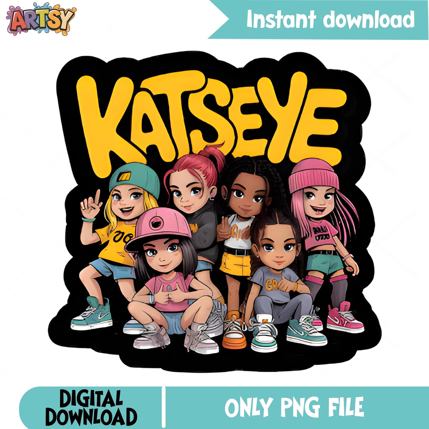 Katseye Kpop Girl Group PNG, Katseye Members PNG, Girl Band PNG