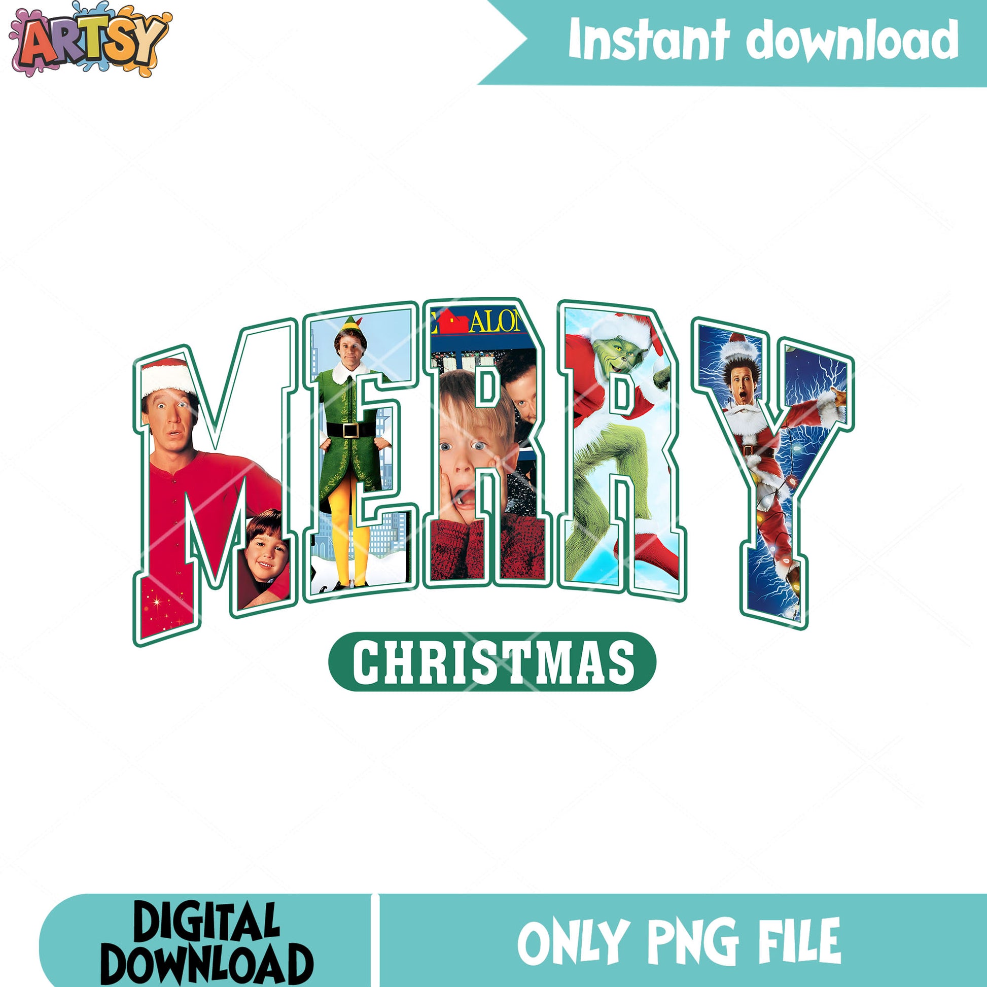 Kevin and clark christmas png, merry xmas png, christmas gifts png