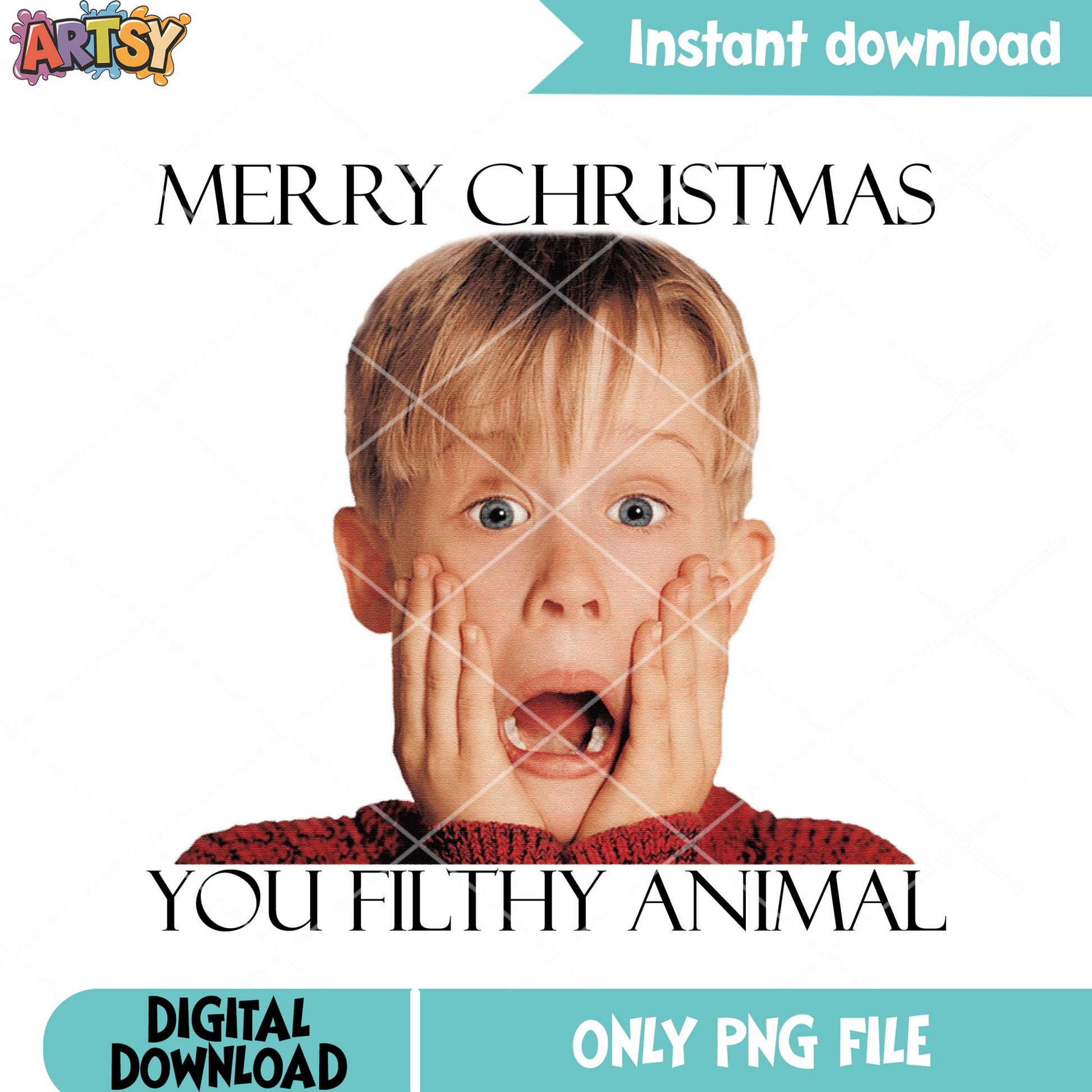 Kevin mccallister​ christmas png, home alone png, merry christmas png