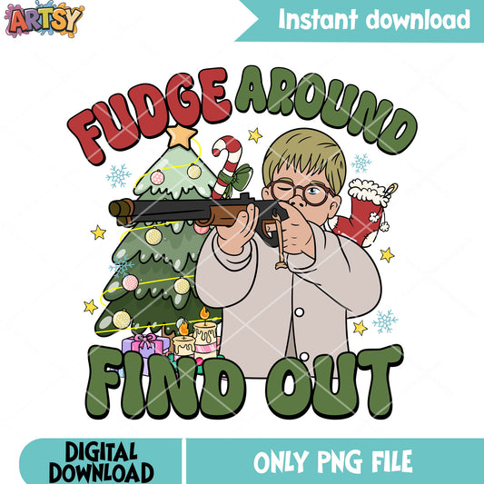 Kevin play christmas gun png, home alone png, christmas sock png