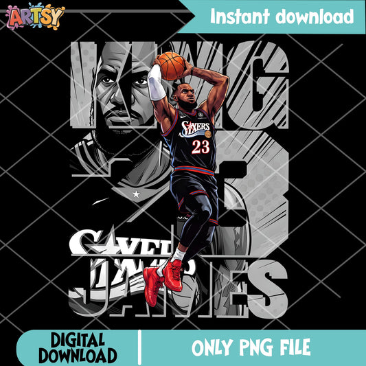 King James PNG, LeBron James Basketball PNG, NBA Player PNG