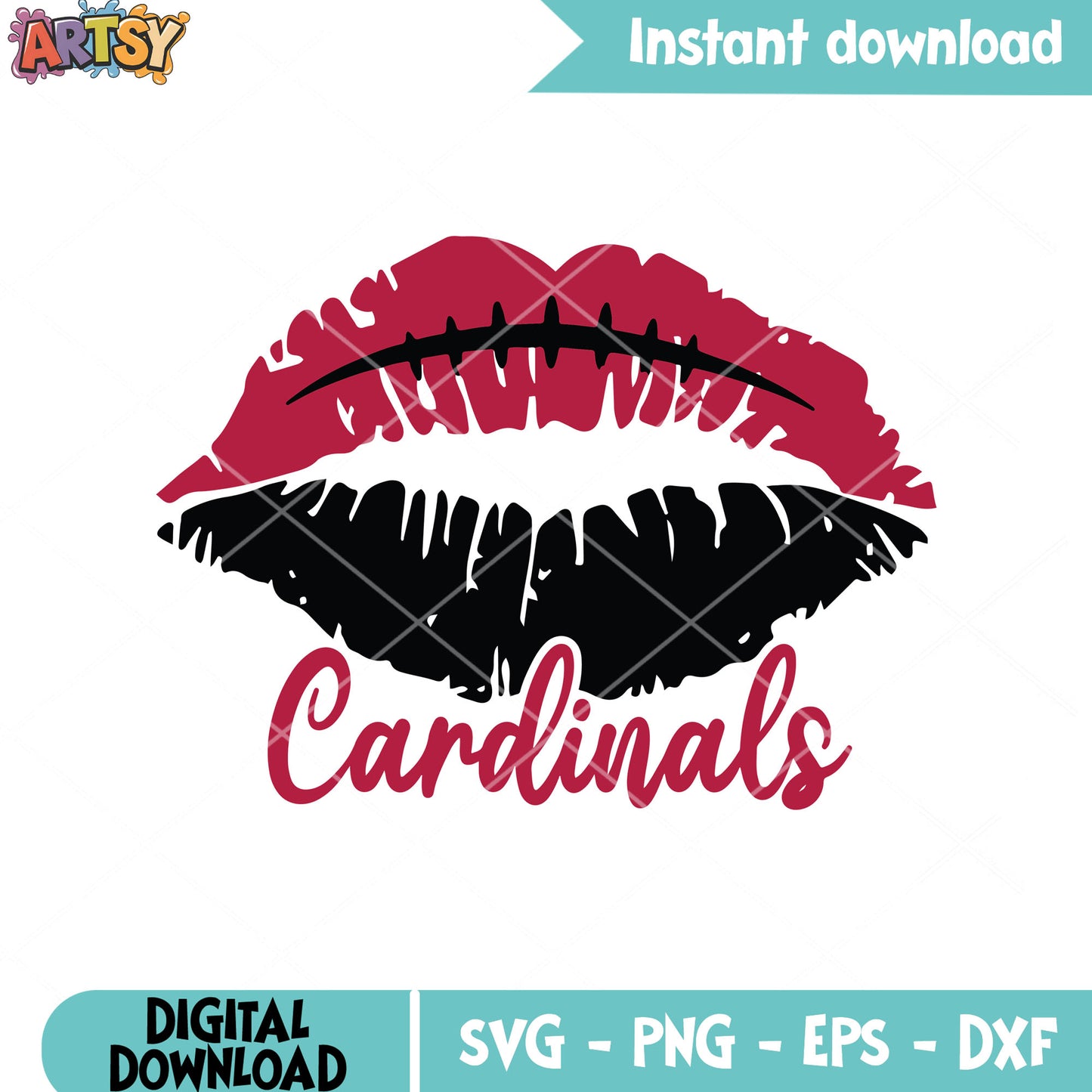 Kiss mark svg, arizona cardinals svg, national football leauge svg