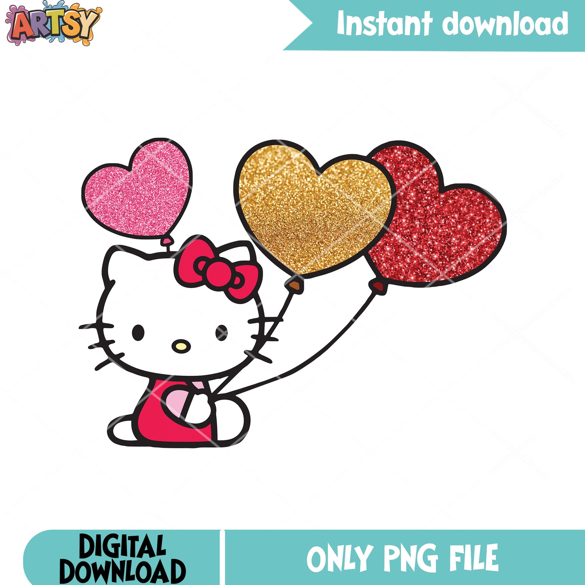 Kitty hello sanrio poster png, hello kitty png, valentine gifts png