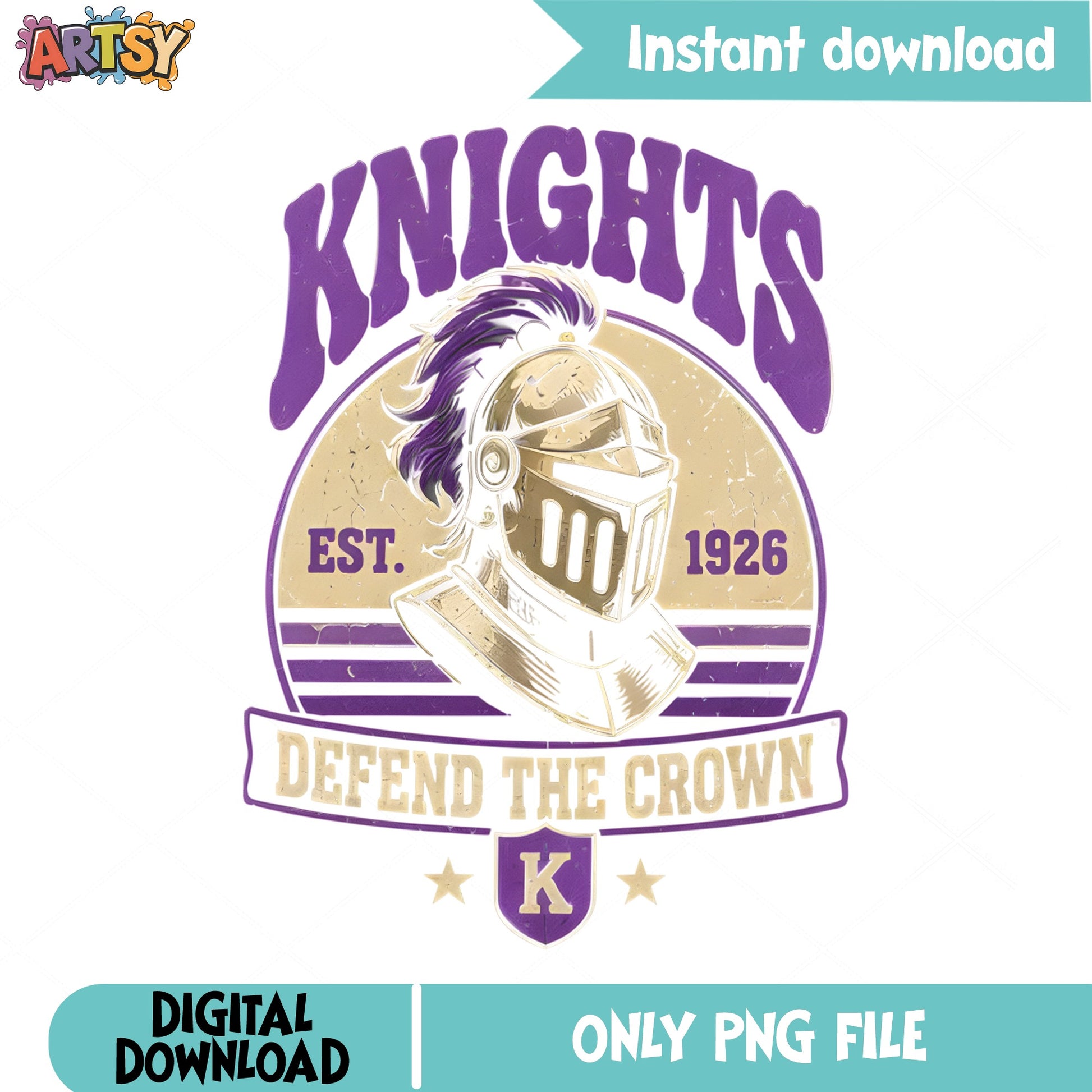 Knights Defend The Crown PNG, School Mascot PNG, Team Spirit PNG