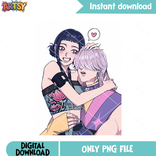 Kpop zoey huntrx poster png, saja zoey png, poster zoey saja boy png