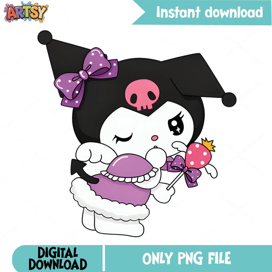 Kuromi PNG Clipart Sanrio, Cute Kuromi Digital, Sanrio PNG