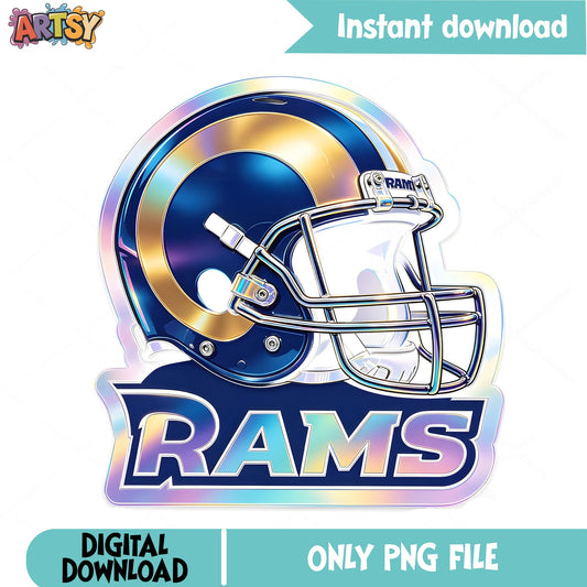 LA Rams Football Helmet PNG, Los Angeles Rams PNG, NFL PNG