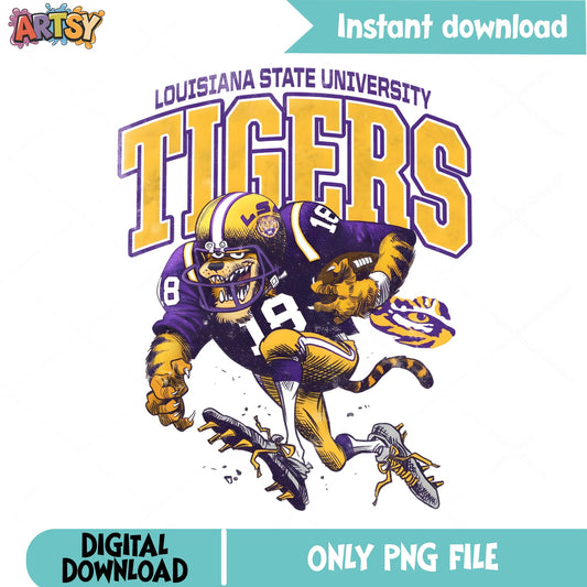 LSU Tigers Football Mascot PNG, Louisiana State PNG, Tigers PNG
