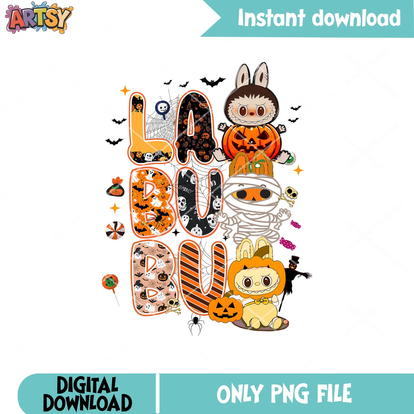 Labubu halloween costume file png, halloween labubu png, labubu dolls png