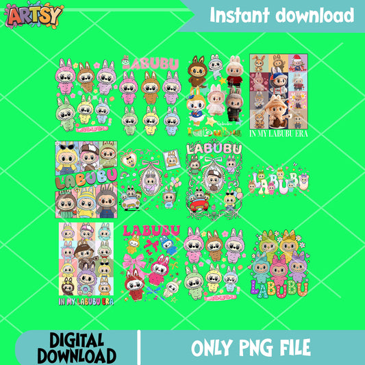 Labubu vibes png bundle, labubu near me png, bow tie png