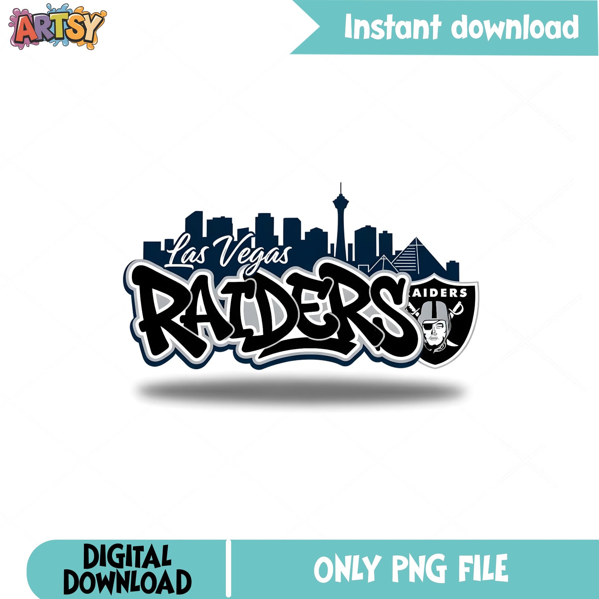 Las Vegas Raiders PNG, Raiders Skyline Football PNG, NFL PNG