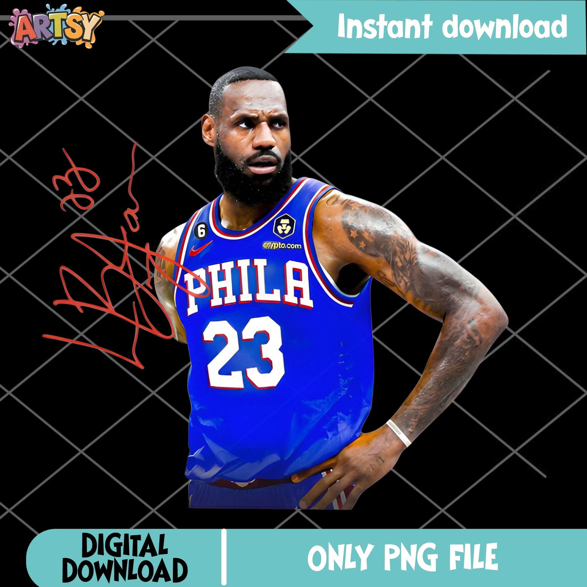 LeBron James PNG, Basketball Player Sublimation, NBA PNG