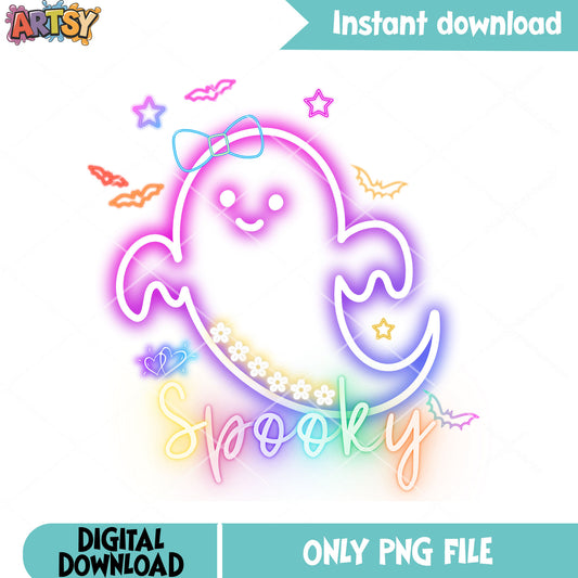 Led bow tie scary bats png, ghost costume png, scary halloween png