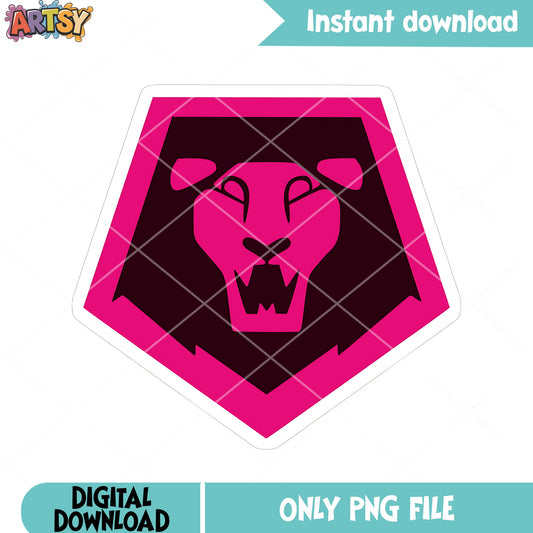 Lion saja iconic png, kpop demon hunters png, saja boys logo lion​ png