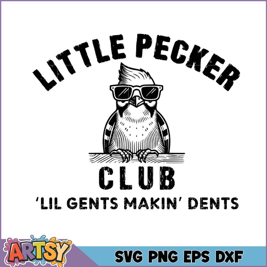 Little Pecker Club SVG Cut File