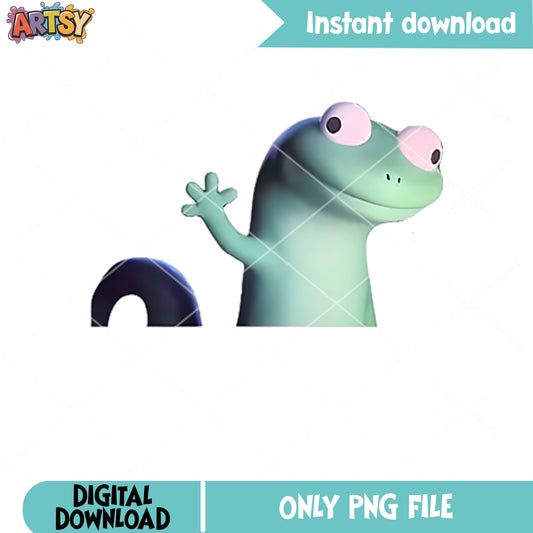 Lizard 3d meme png, lizard emote png, lizard tiktok meme png