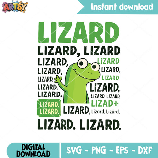 Lizard meme tiktok svg, lizard meme svg, lizard emote svg