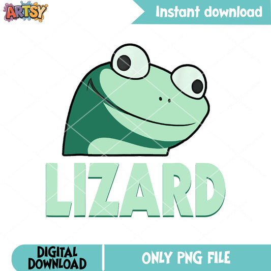 Lizard tiktok smile png, lizard emote png, lizard meme lizard png