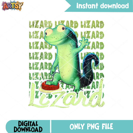 Lizard with red button file png, lizard meme png, tiktok lizard png