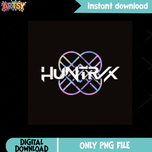 Logo band huntrix png, huntrix band png, huntrix kpop png