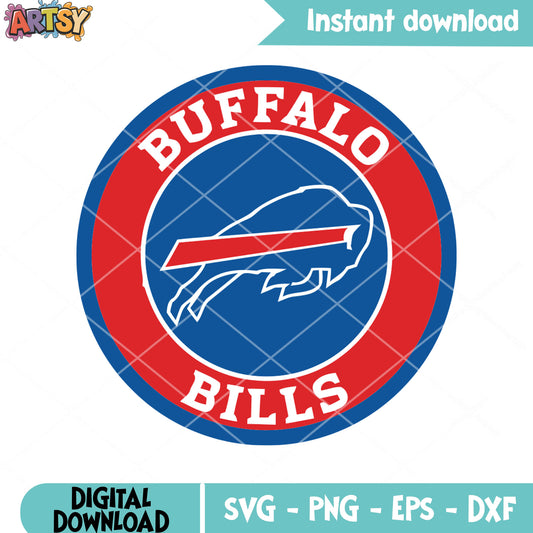 Logo bills nfl team svg, Highmark Stadium svg, buffalo bills​ svg