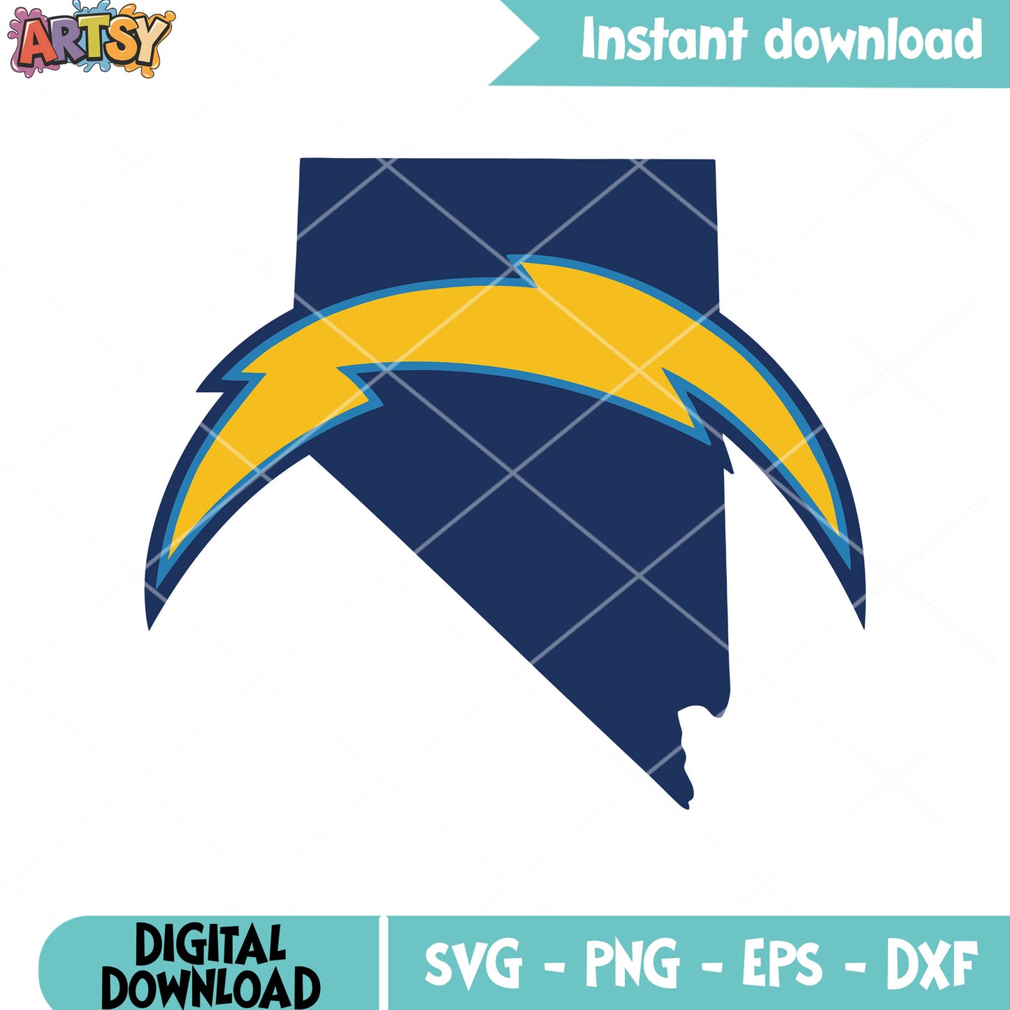 Logo los angeles football team svg, los angeles chargers svg, nfl svg