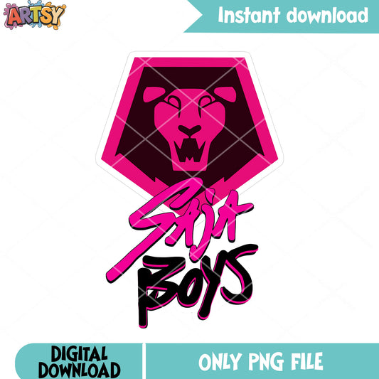 Logo saja boys anime png, poster logo saja boys png, anime logo png