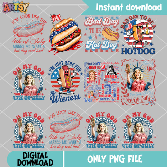 Look like 4th of july png bundle, happy 4th of july png