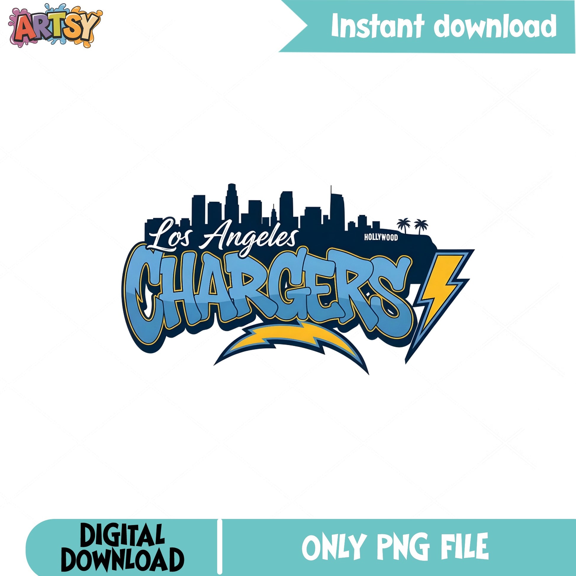 Los Angeles Chargers PNG, NFL Football Team, Chargers PNG