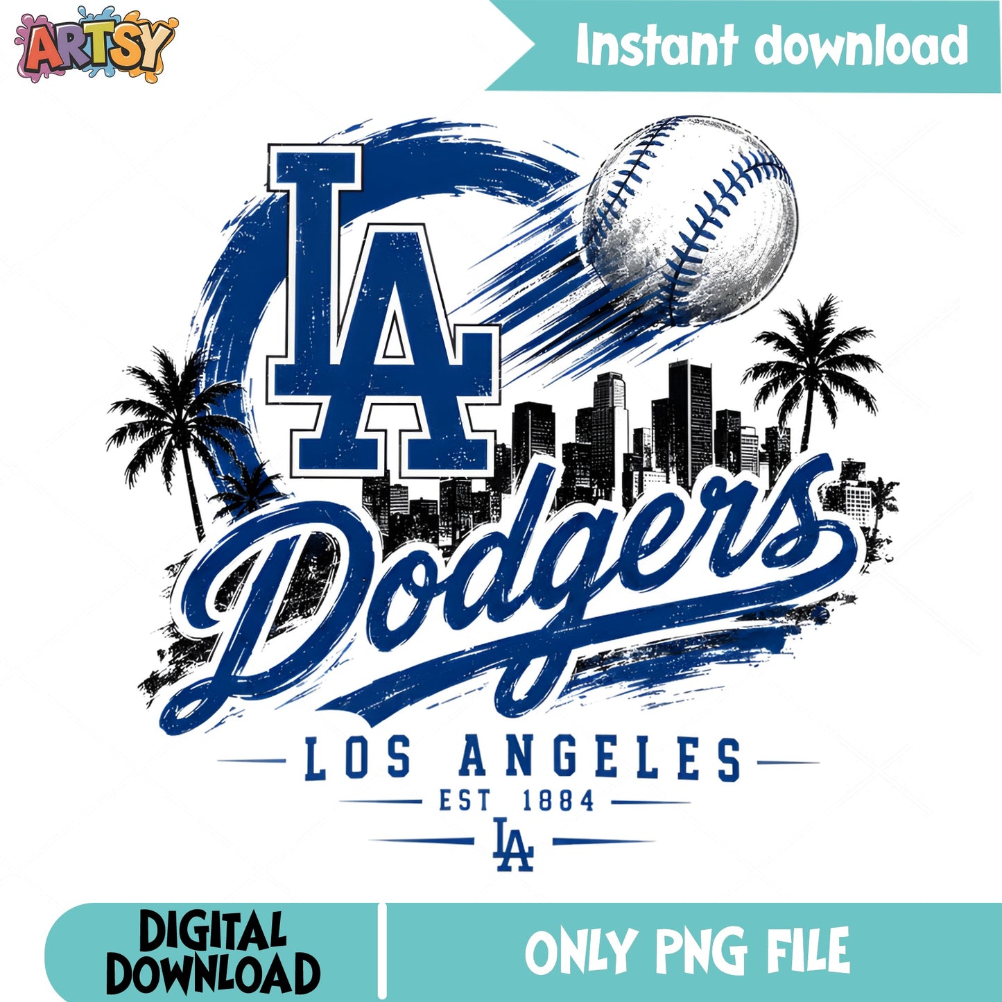Los Angeles Dodgers PNG, LA Baseball Shirt, Dodgers PNG