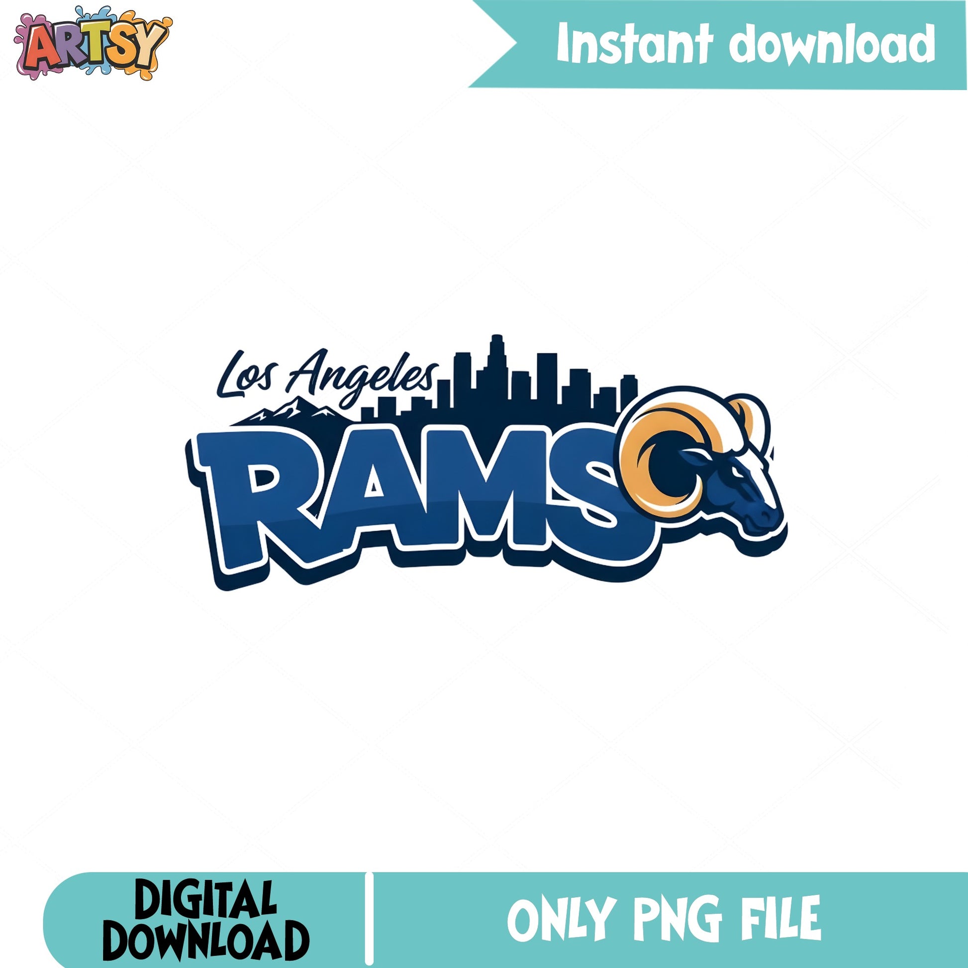 Los Angeles Rams PNG, NFL Football Team, Rams Logo PNG