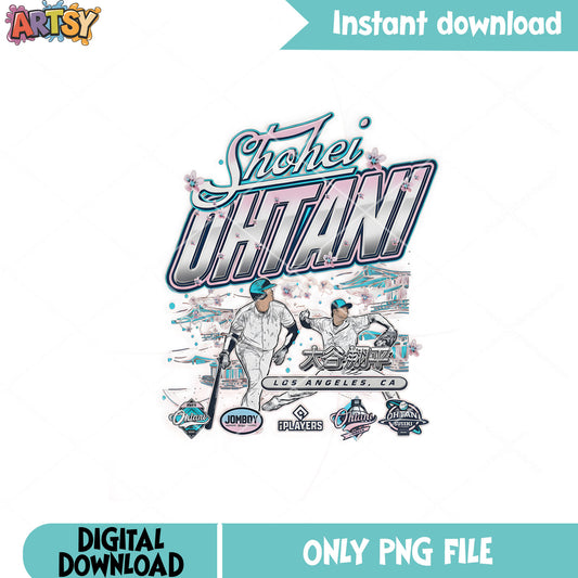 Los angeles dodgers baseball png, nl west png, shohei ohtani png