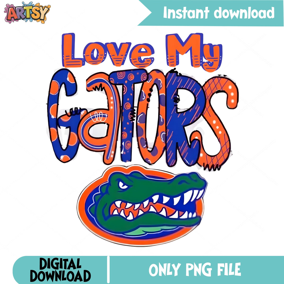 Love My Gators PNG, Florida Gators Football PNG, Game Day PNG