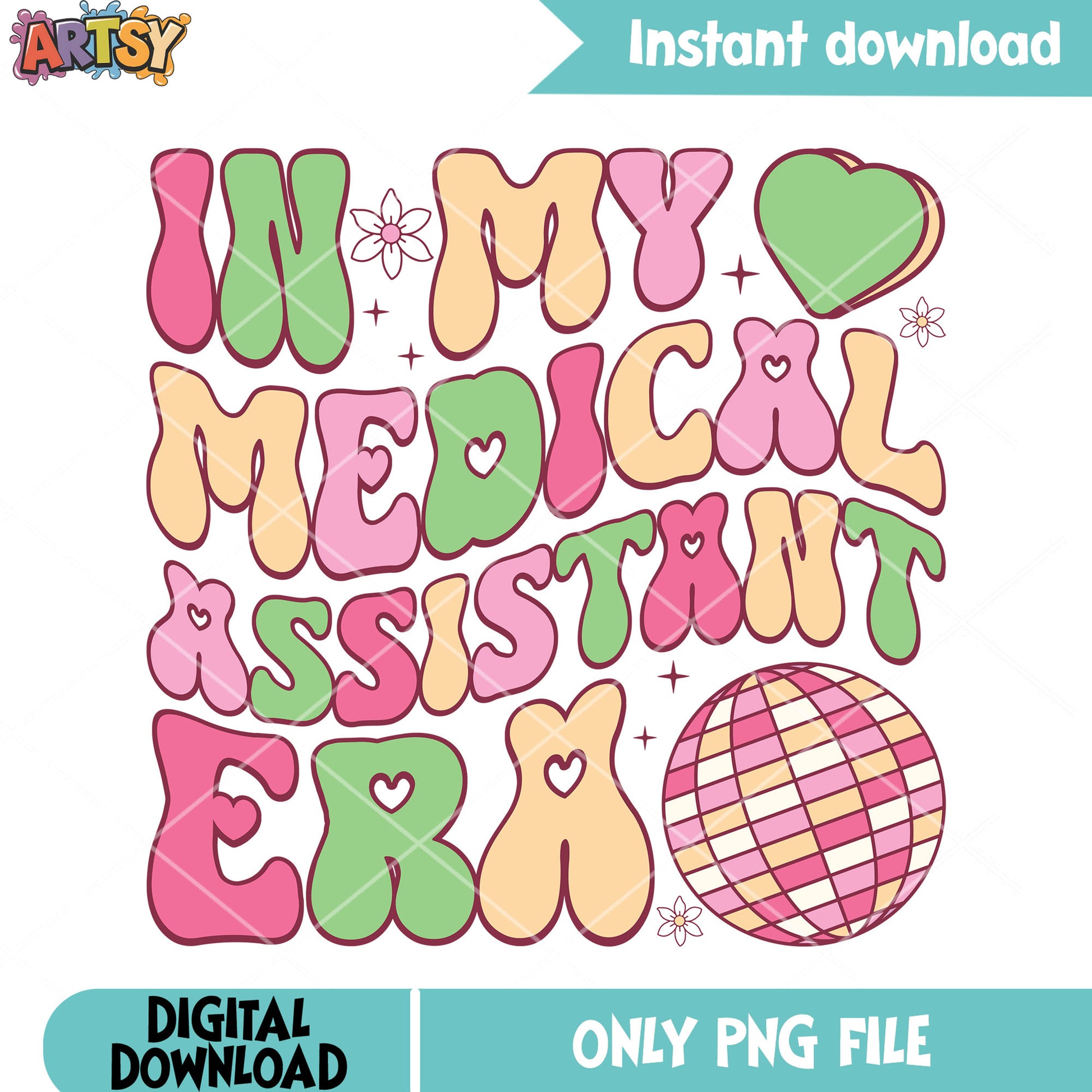 Love assistant disco era png, valentine season png, love vibes png