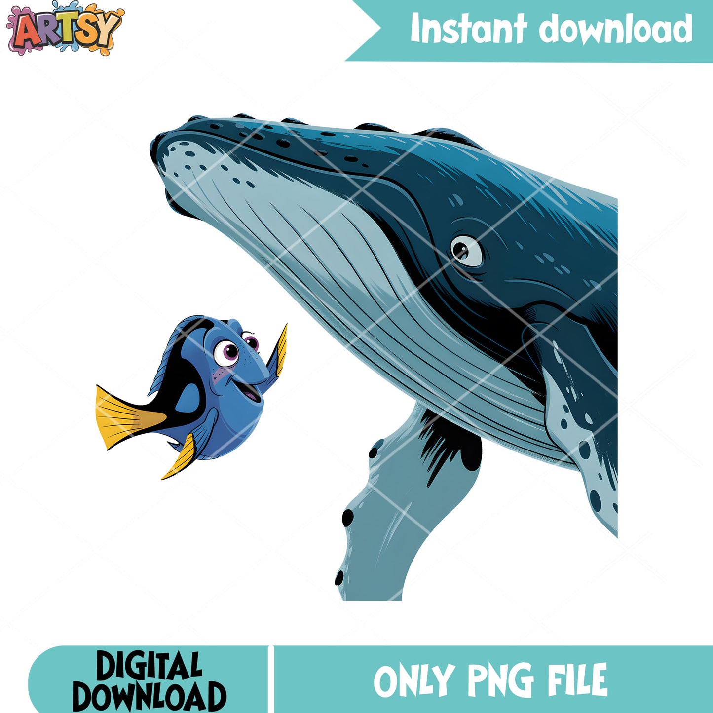 Love blue whale dory png, finding nemo png, disney dory png