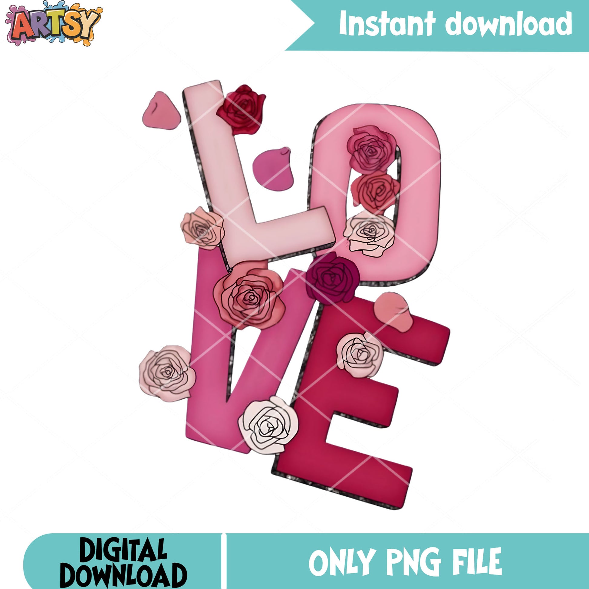 Love fake rose valentines png, valentines love png, valentines day png