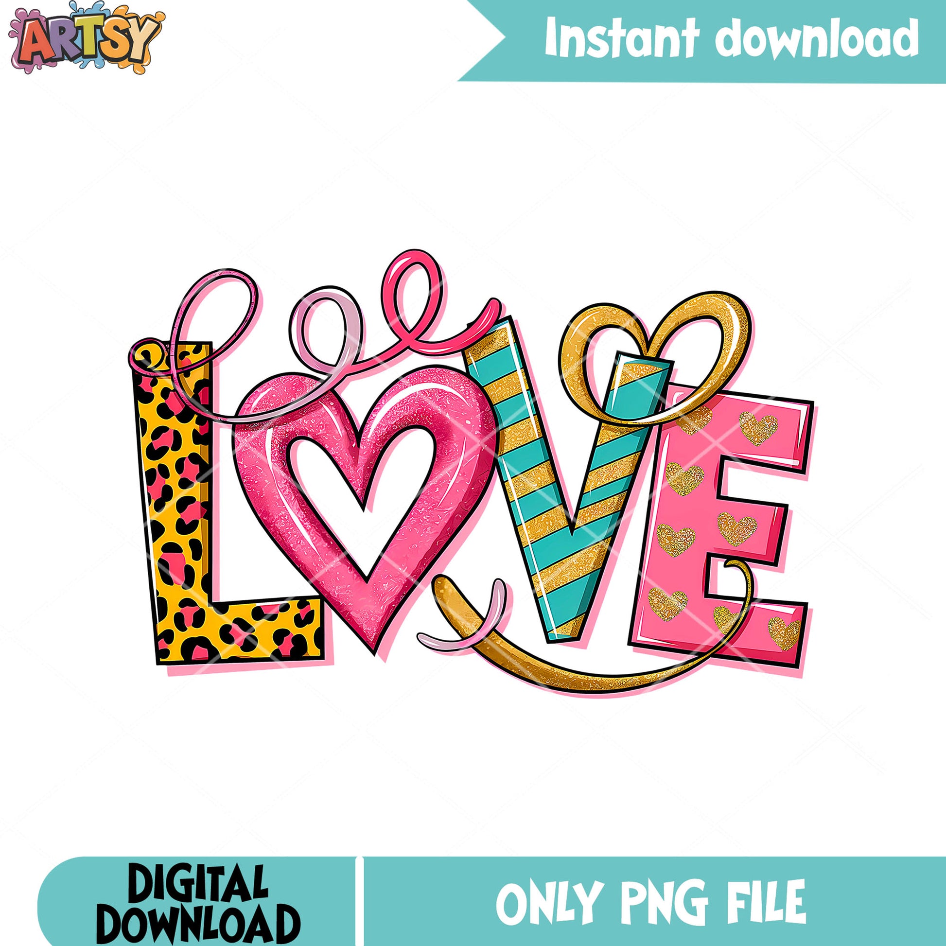 Love gift for valentines png, valentines heart png, valentines day png