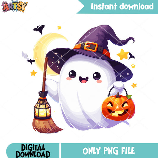 Lovely spirit on sofa png, red book png, scary night png