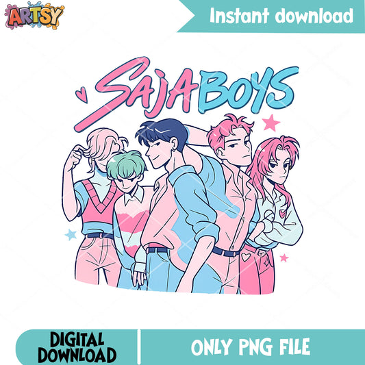 Love saja boys team png, love saja boys png, romance saja png