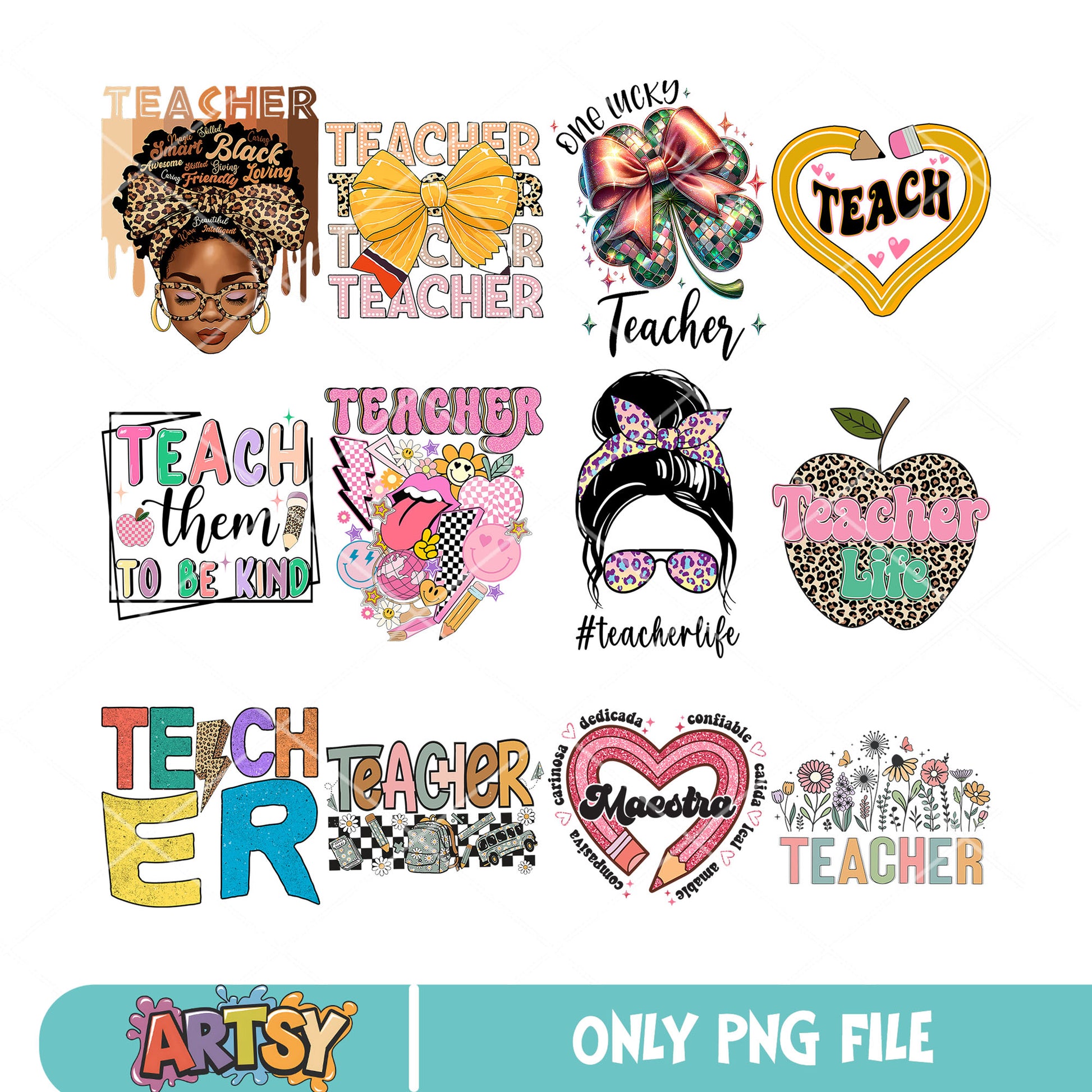 Love teach day png bundle, teacher day png, love teach png