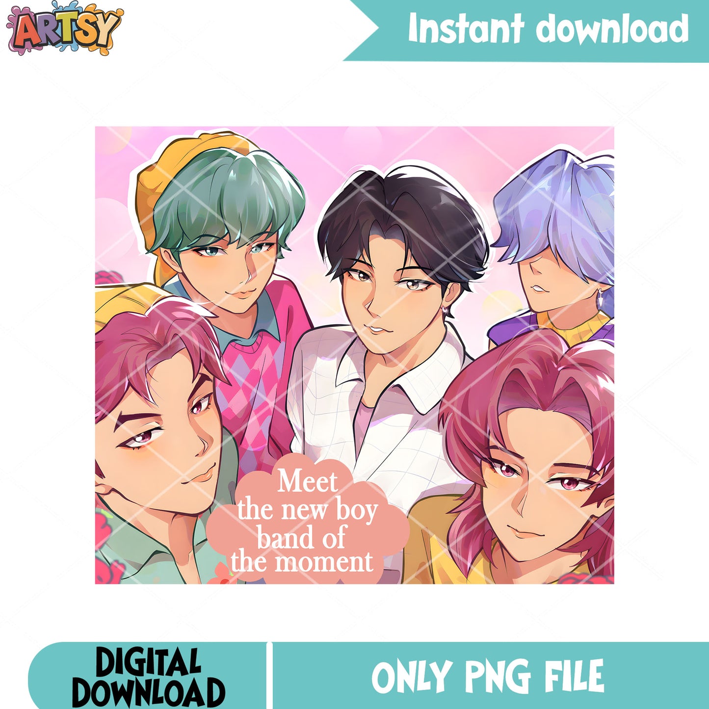 Love the saja new boy png, kpop demon hunters png, saja boys png